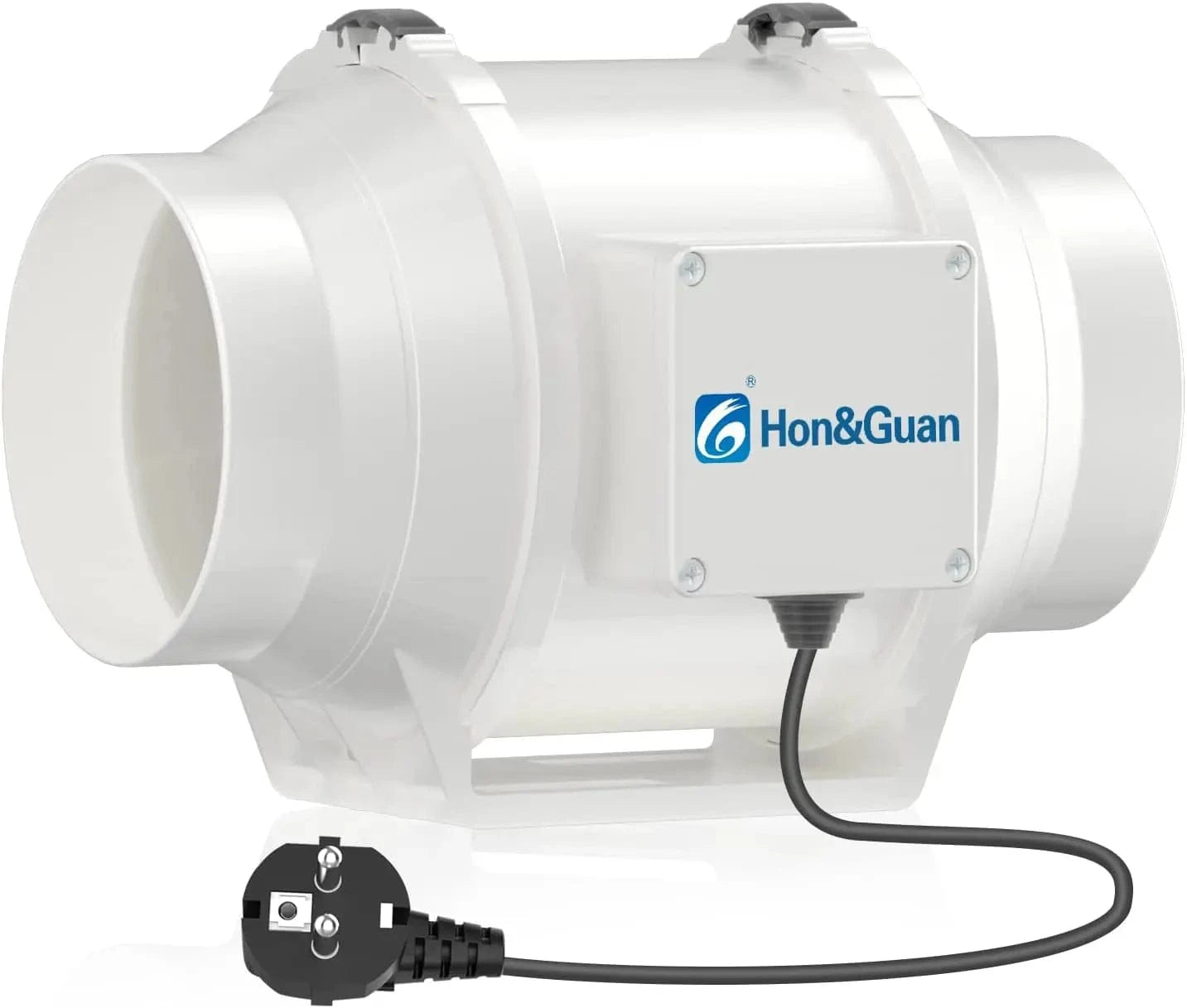 125mm Quietest Inline Duct Fan 284m³/h with EU Power Cord for Grow Rooms