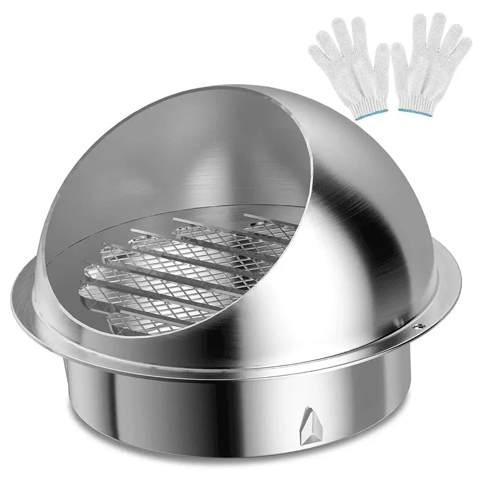 201 Stainless Steel Air Vent Cap with Dense Mesh for Mosquito Protection – Ideal for Dryer Exhaust, Kitchen, and HVAC Systems