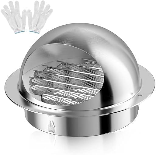 6 Inch Stainless Steel Vent Cover with Mesh Screen for HVAC Systems – HONGUAN