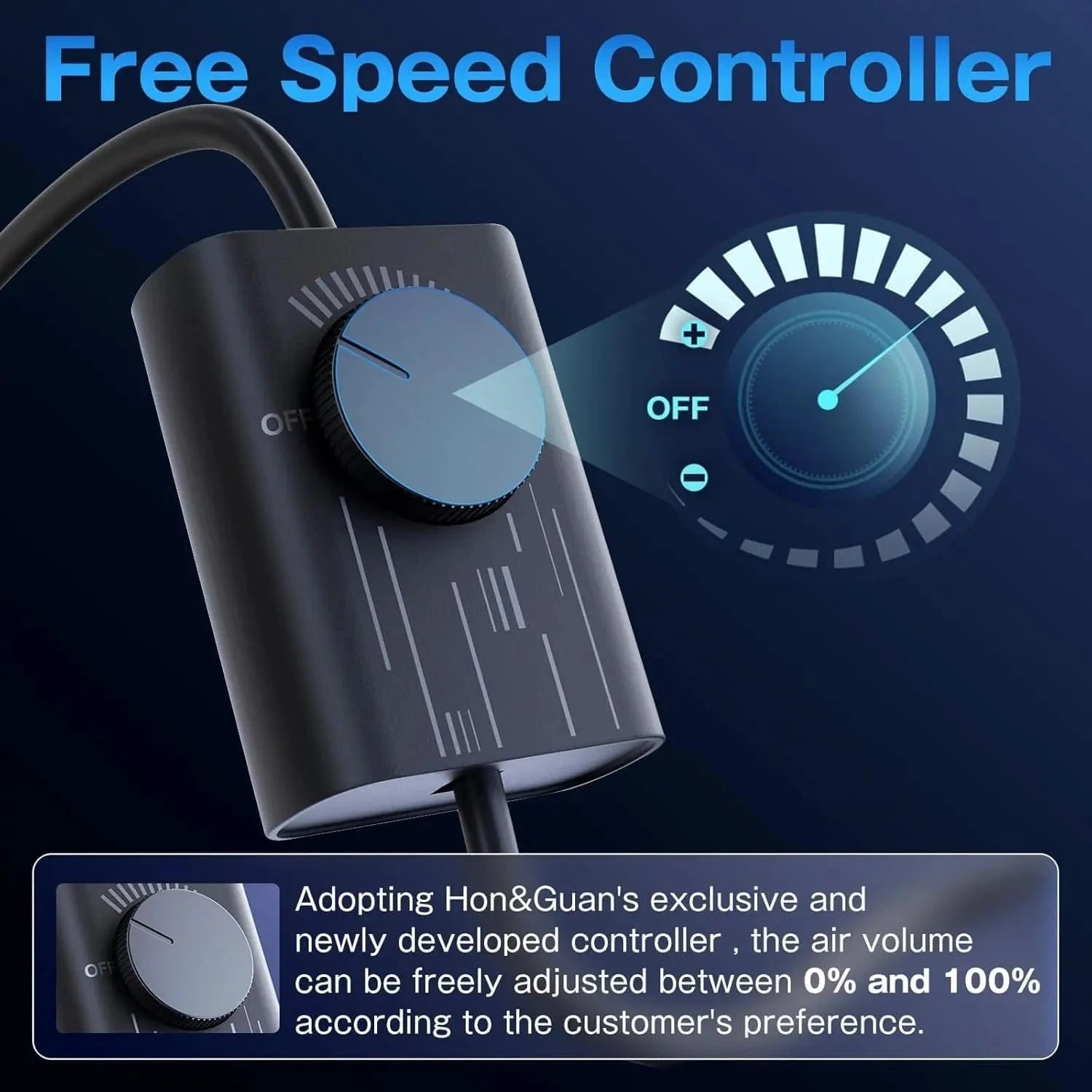 Speed controller for 4 inch inline duct fan, enables precise airflow adjustment for energy-efficient ventilation systems.