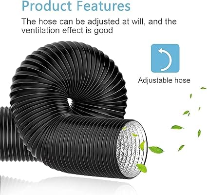 Flexible Dryer Vent Hose Easily Adjustable for Optimal Ventilation Performance in HVAC and Dryer Systems