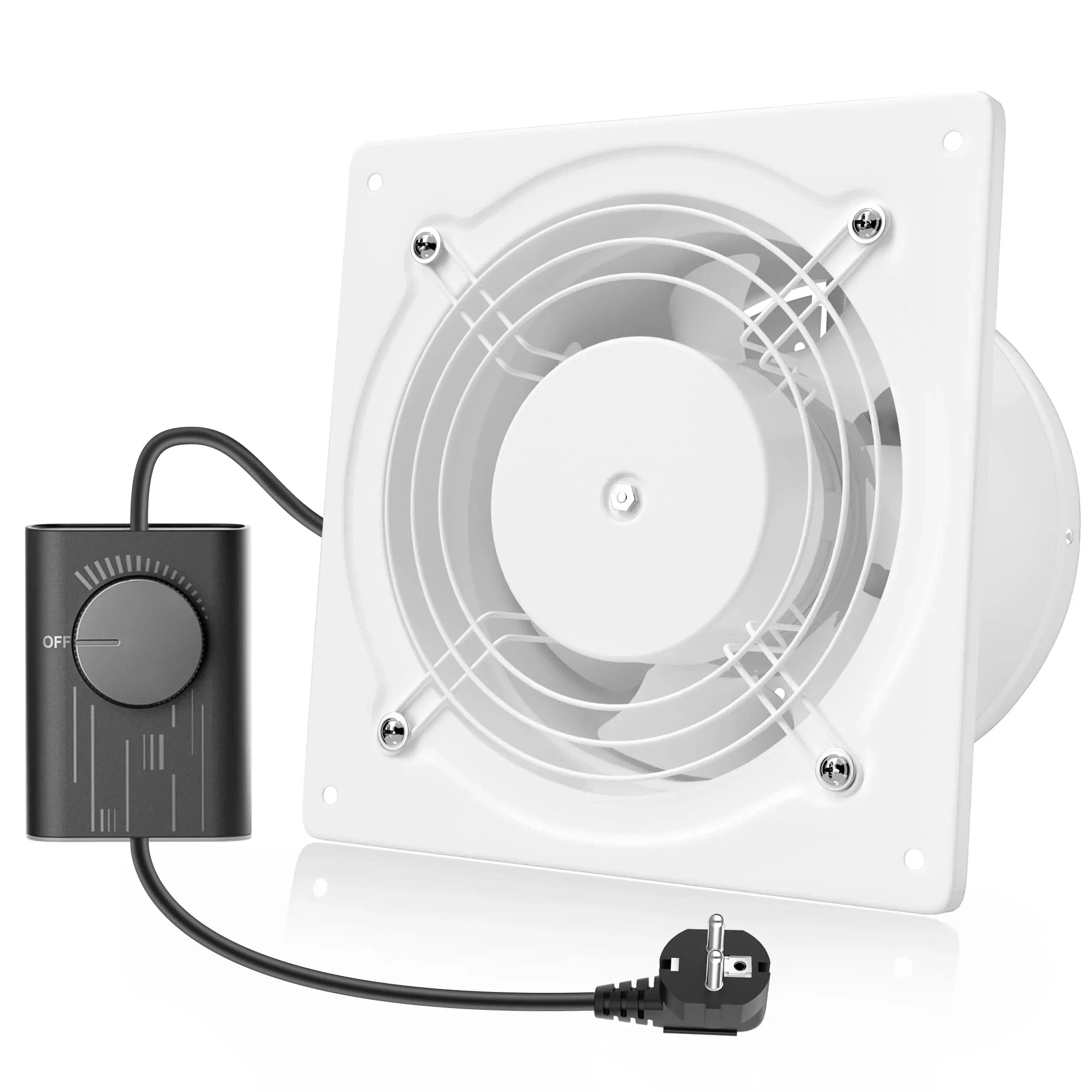 150mm Exhaust Fan with Variable Speed Controller – High Airflow, Low Noise Ventilation Solution for Bathroom and Garage Use