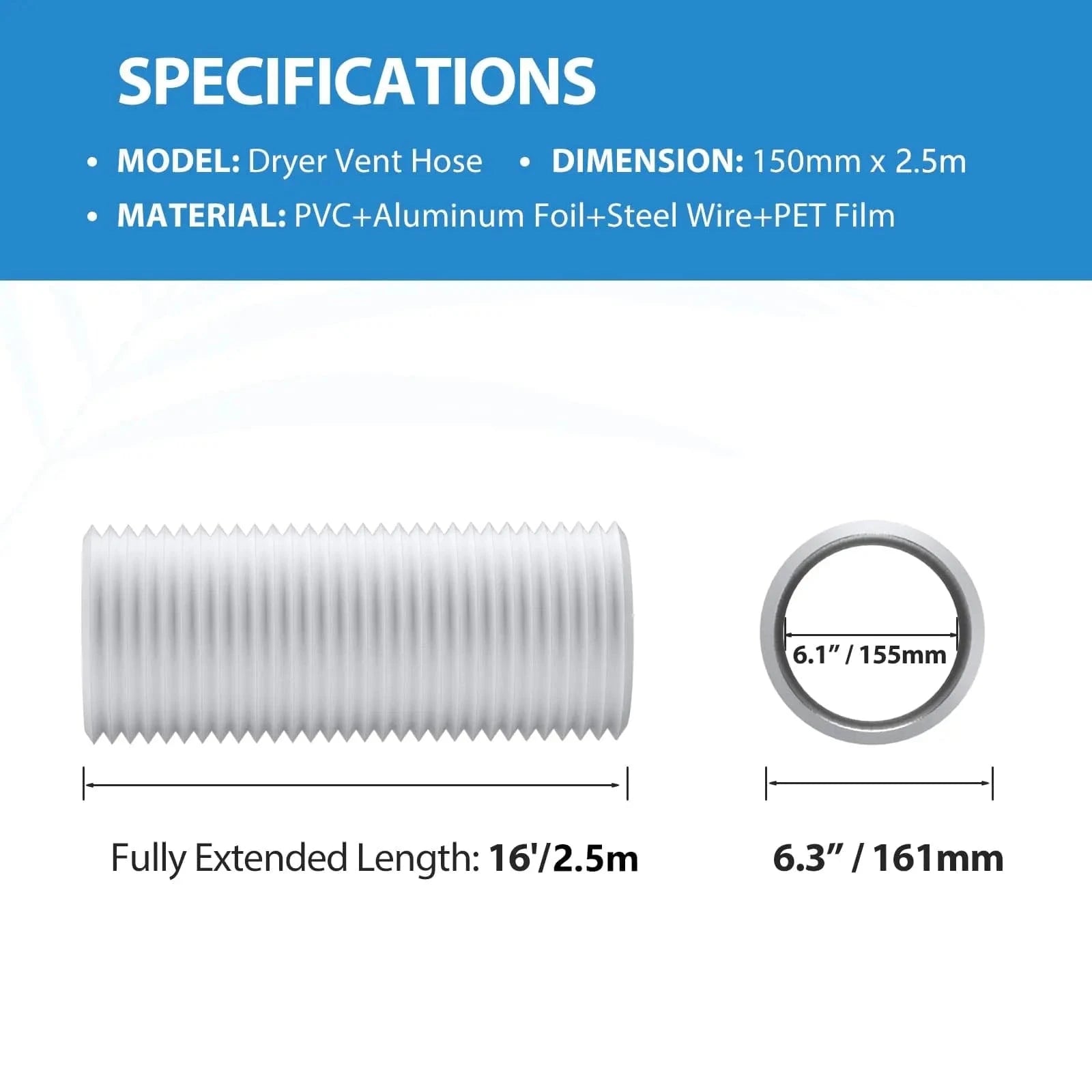 ø150mm_2.5m Weiß-02