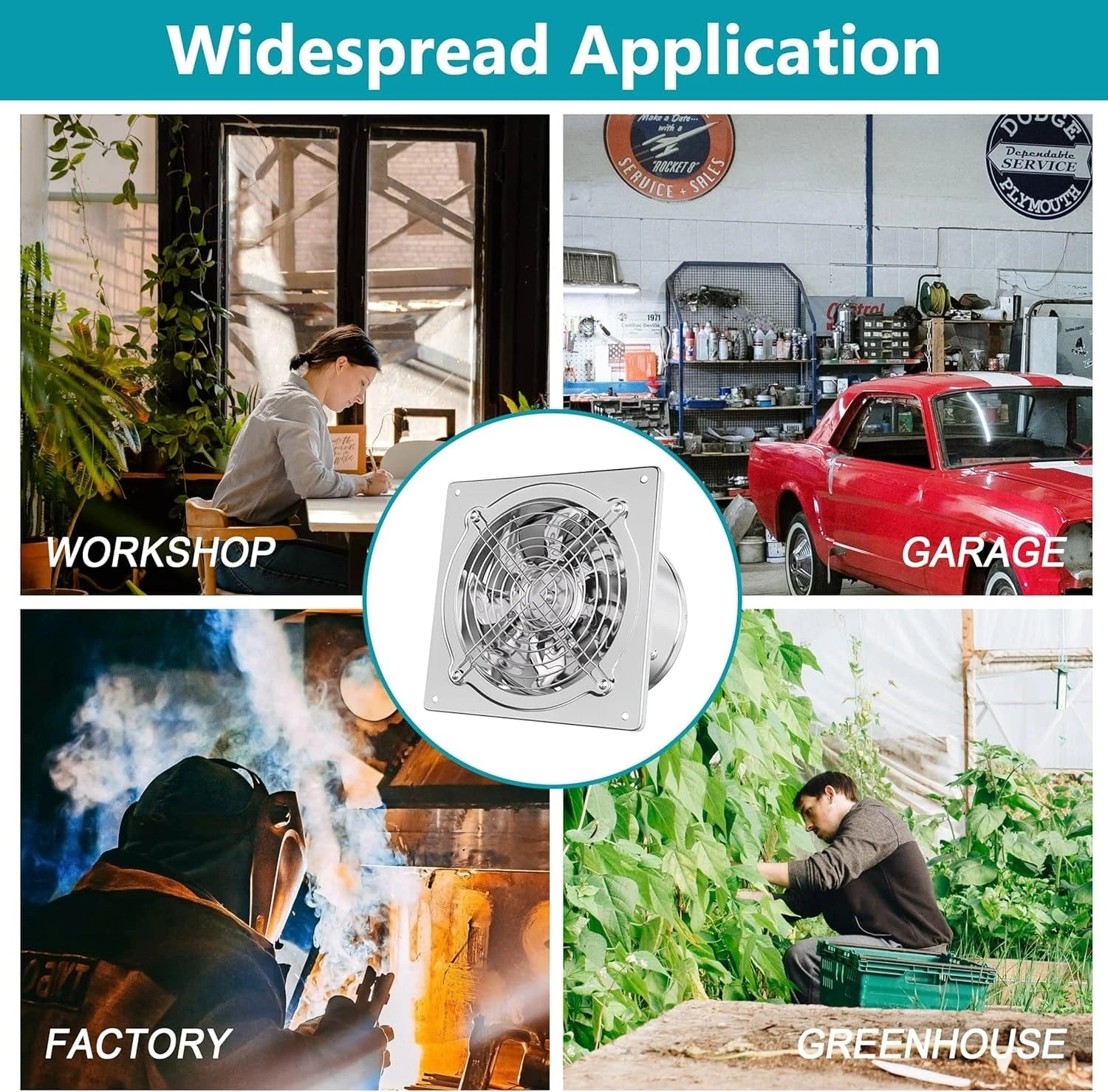 Exhaust Fan Used in Kitchen, Bathroom, Garage, and Basement for High-Performance Ventilation and Odor Removal