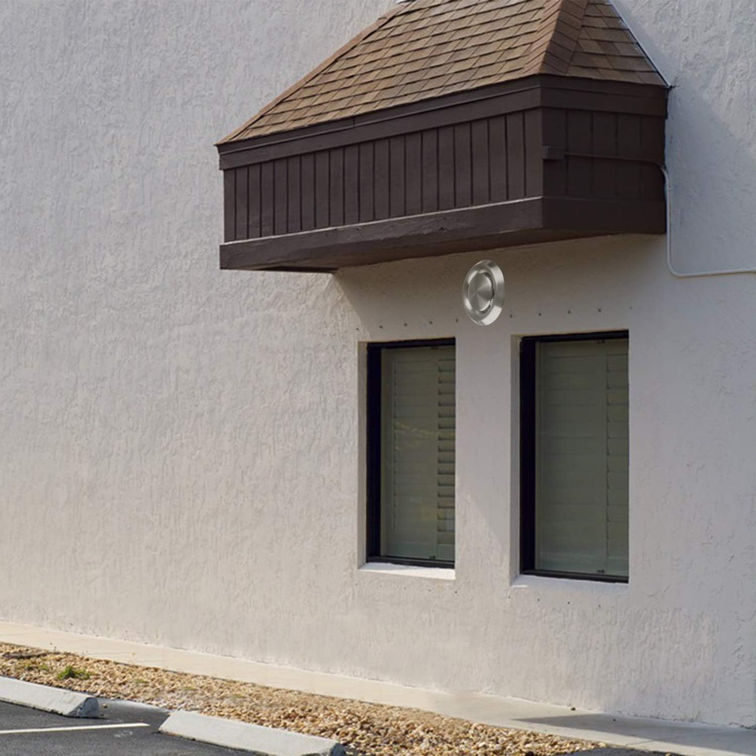 6 Inch Air Vent Cover for Exterior Wall – 304 Stainless Steel Ventilation Cover for Efficient Airflow and Ventilation Fan