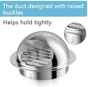 Air Vent with Raised Buckles for Secure Duct Connection – Prevents Slipping and Ensures Tight Fitting
