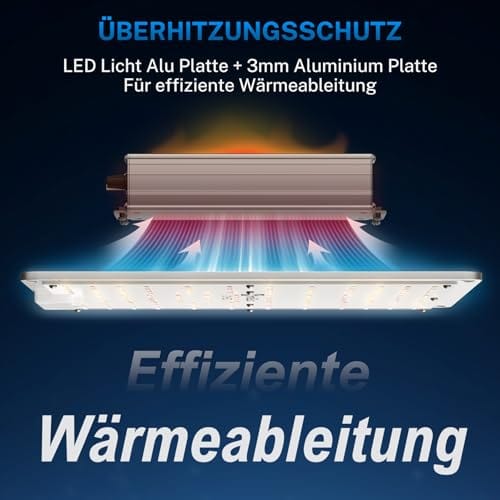 Full spectrum light of HONGUAN HG1000, covering 3000K, 5000K, 6500K, DR660nm, and IR730nm
