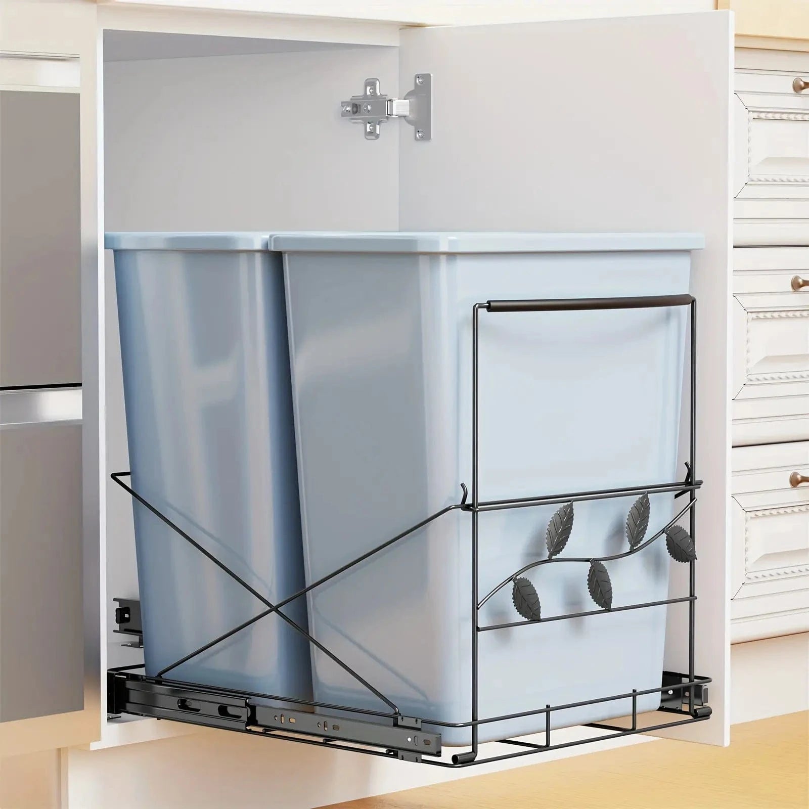 Double Under Sink Trash Can Kit_10
