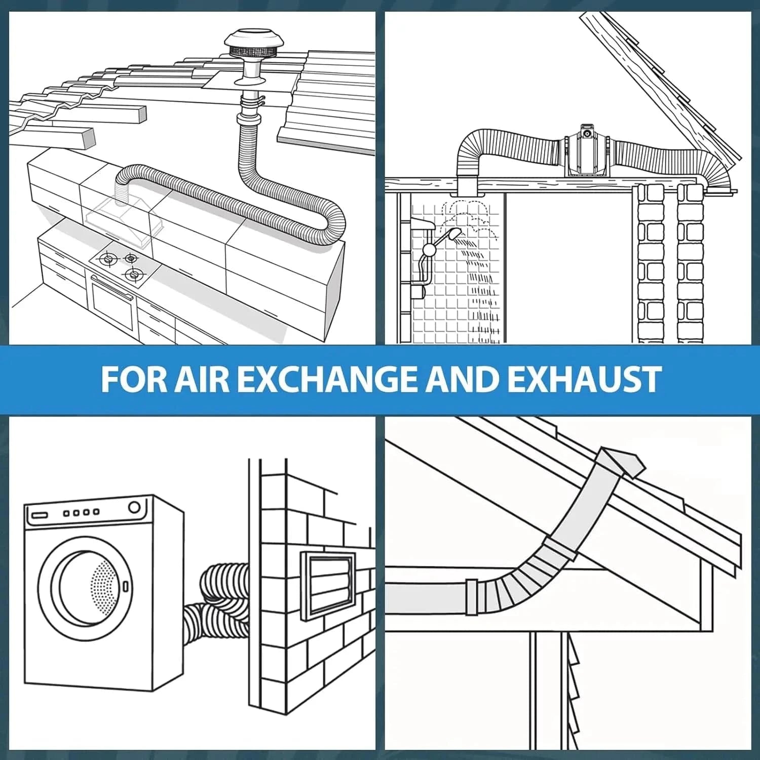 Flex Hose White 5 x 100_5