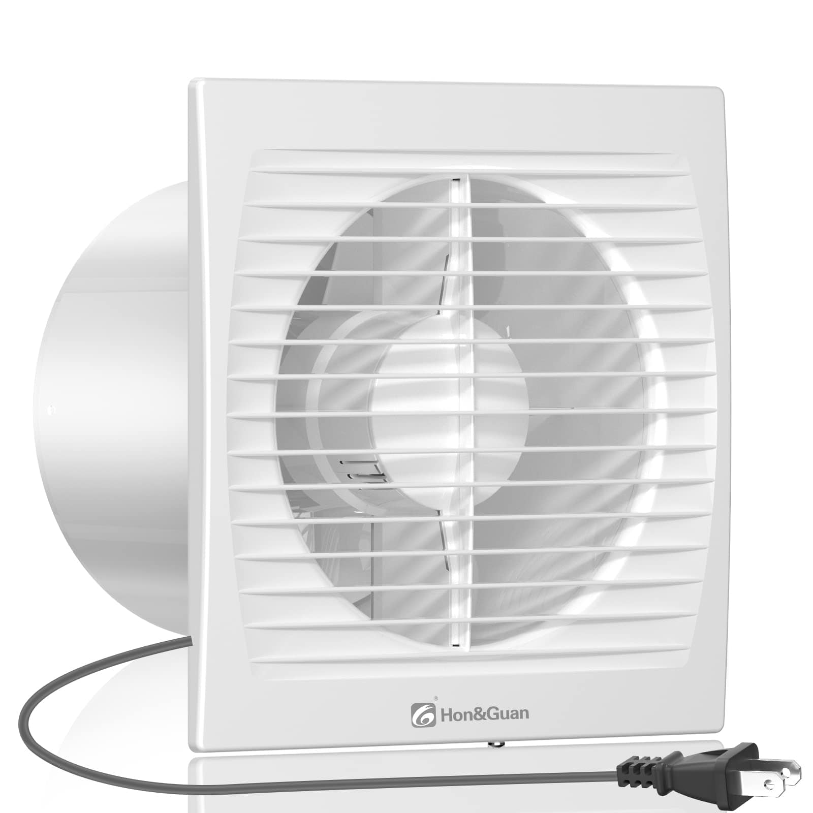 Bathroom Exhaust Fan WallElegance A6 – 150 mm Super Silent Wall-Mounted Ventilation Fan for Kitchen and Bathroom Use