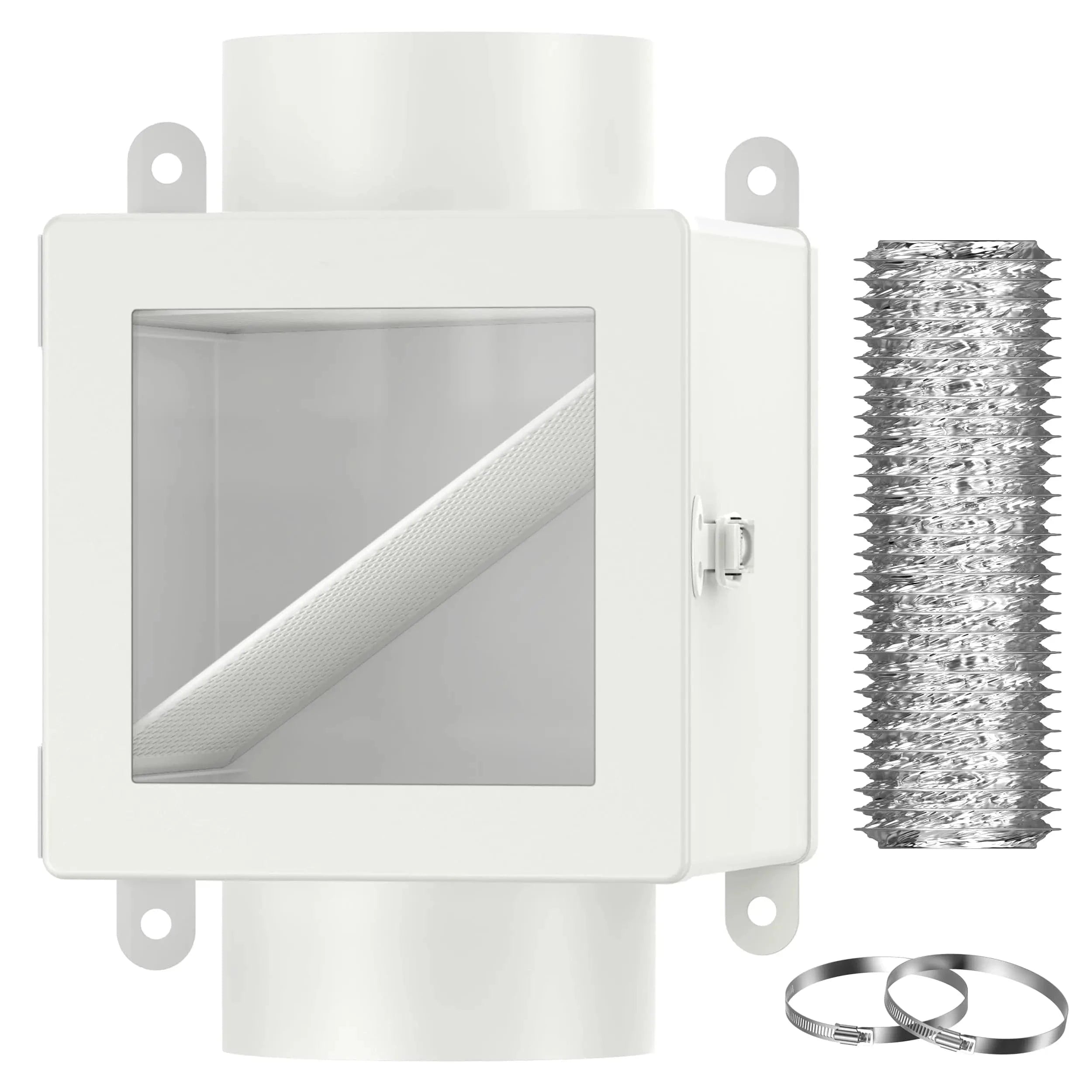 High-temperature-resistant metal lint trap of HONGUAN indoor dryer vent kit for safer use.