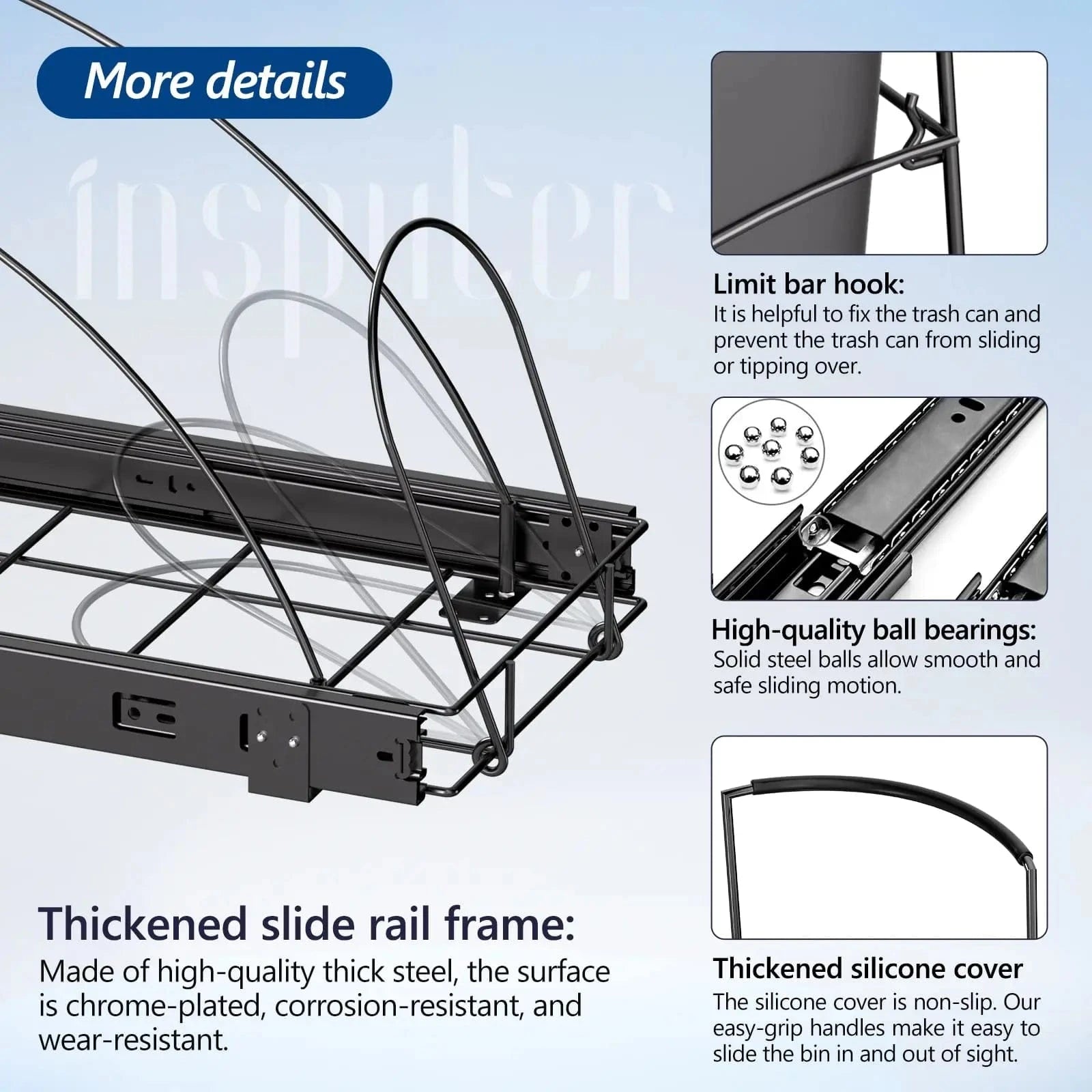 Metal Under Cabinet Trash Rack_7