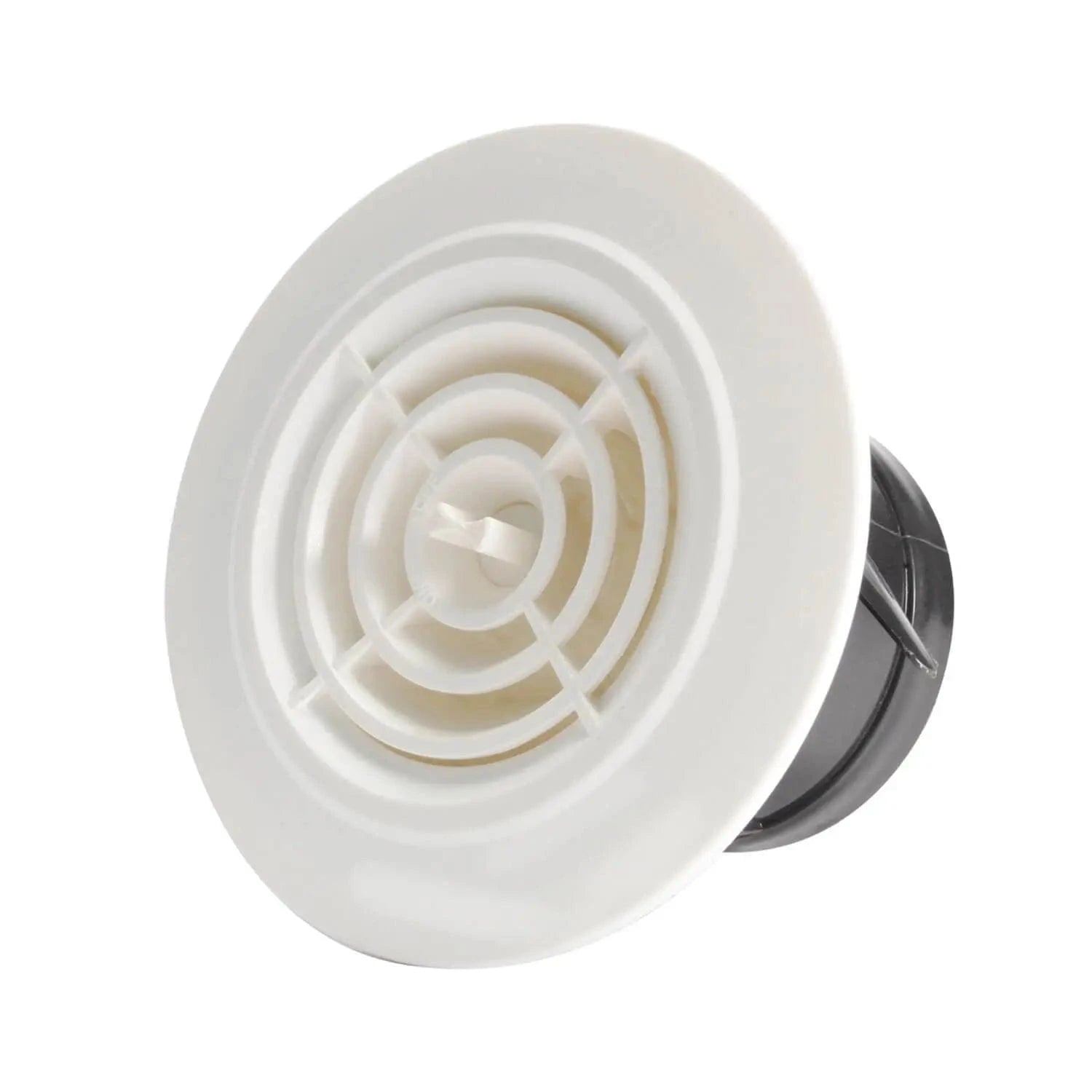 3 Inch ABS White Vent Cover with Rotating Louver – Adjustable Airflow Grille for Wall or Ceiling Ventilation